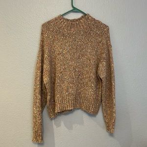 Mock neck sweater.